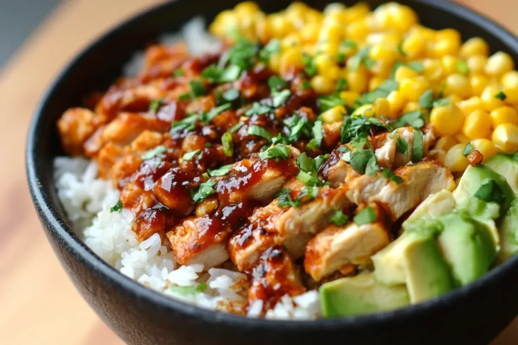 Street Corn Chicken Rice Bowl: Mexican-Style Meal