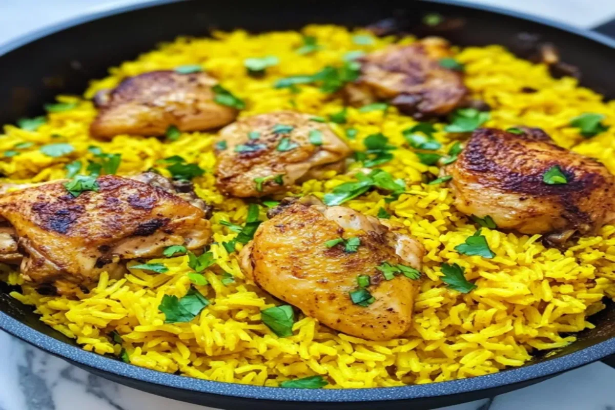 chicken and yellow rice recipe