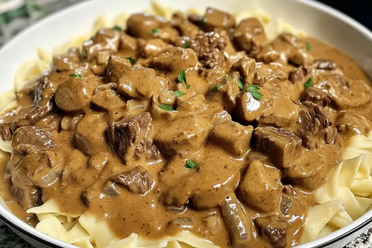 Vegetarian Beef Stroganoff3