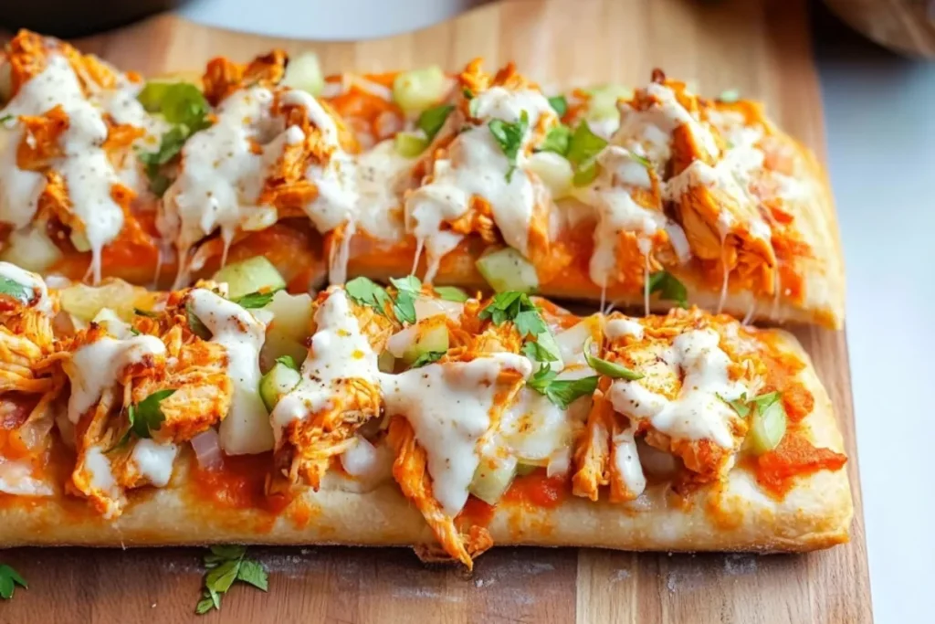 buffalo chicken flatbread