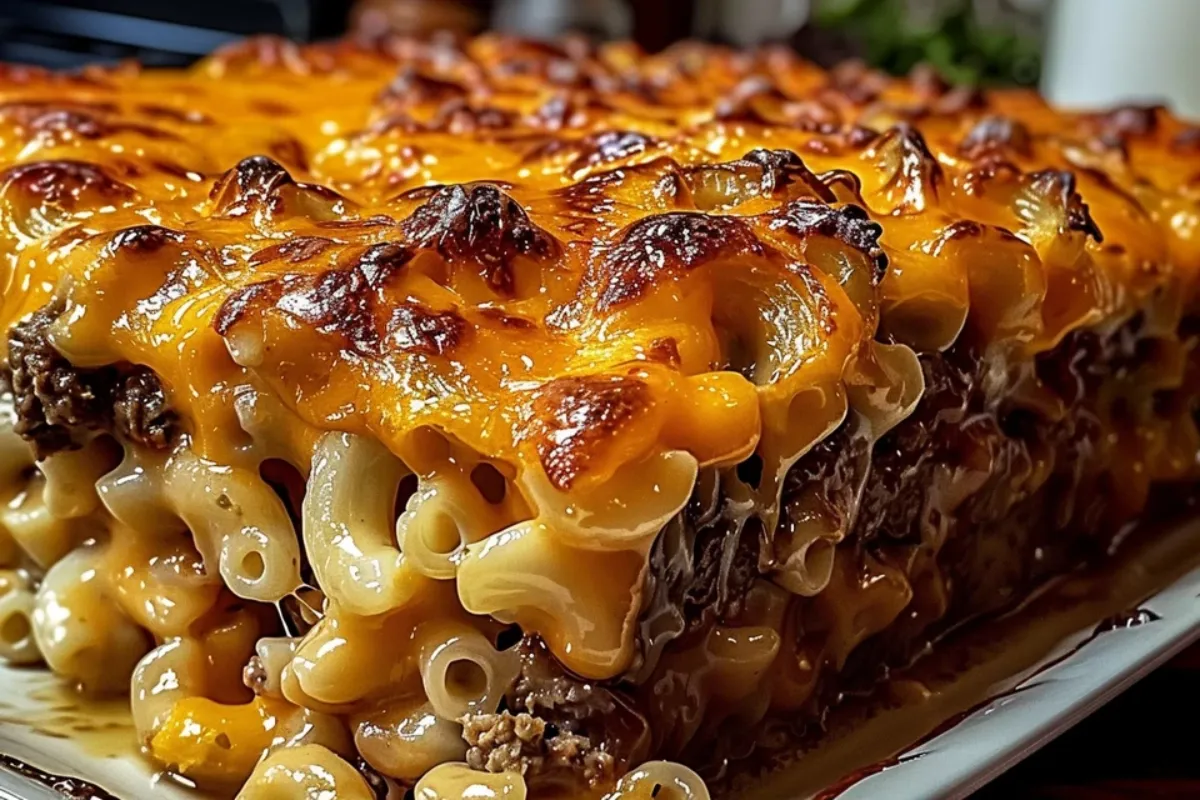 mac and cheese meatloaf casserole4