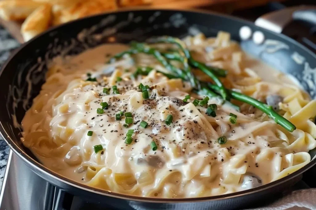 What can I add to Alfredo sauce to make it better?