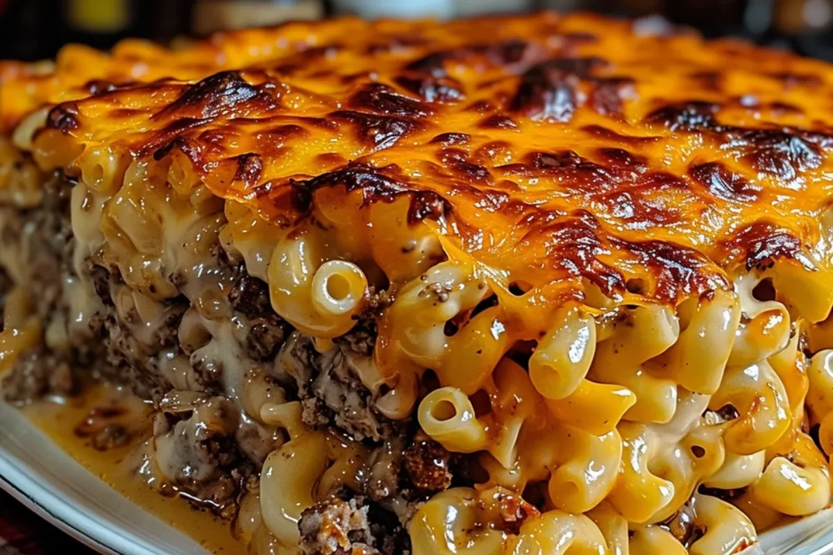 mac and cheese meatloaf casserole3