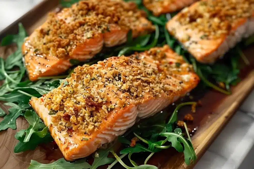 herb crusted salmon 0