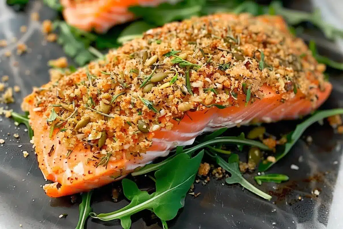 herb crusted salmon 1