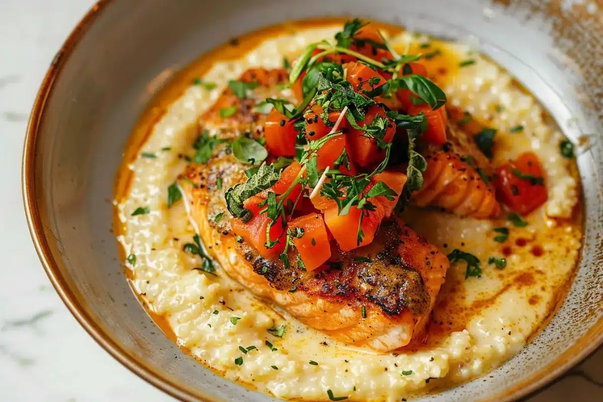 salmon and grits 3