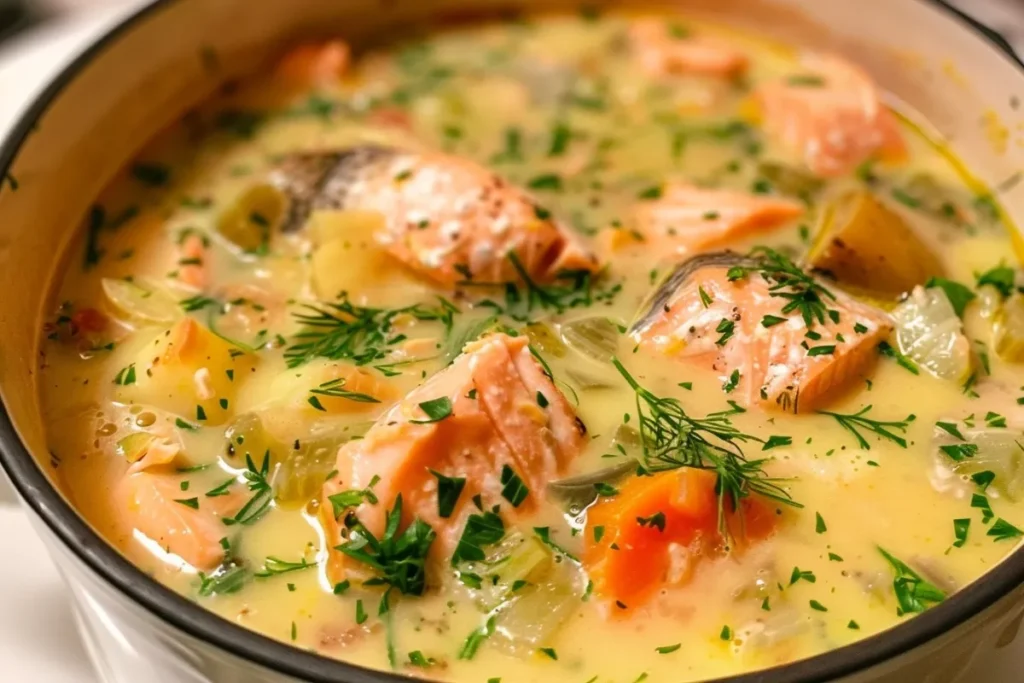 Easy Salmon soup