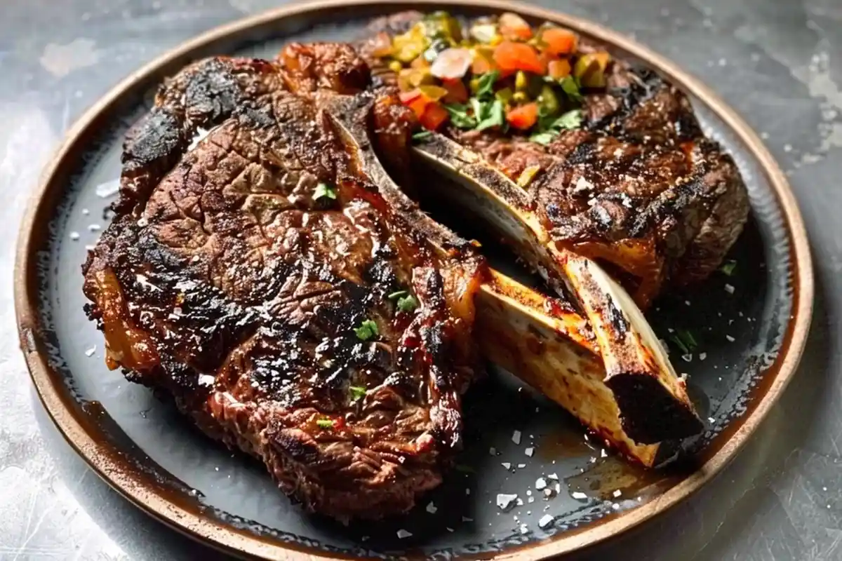 Cowboy Steak on Grill