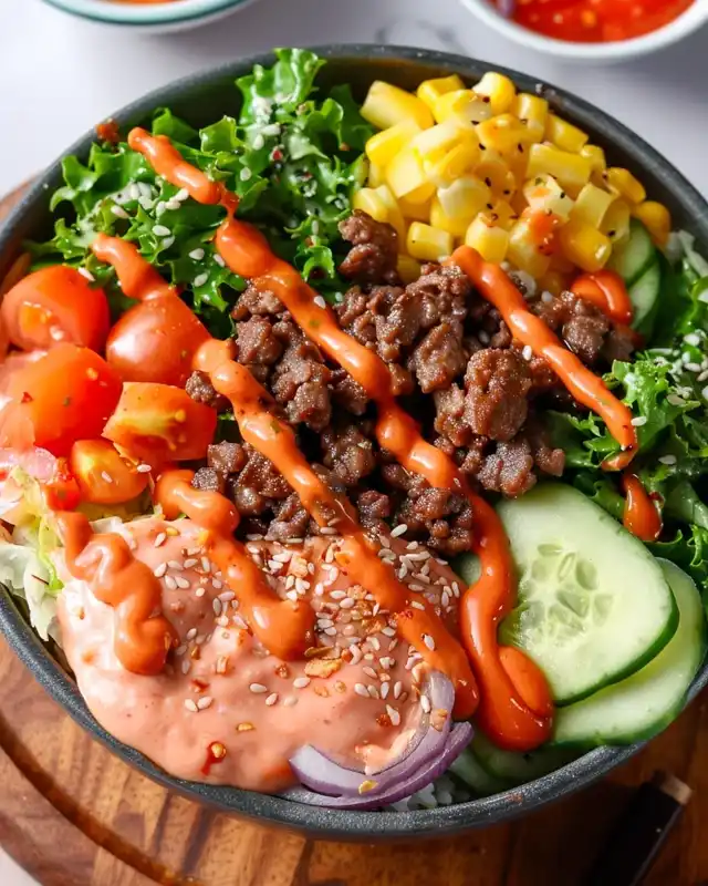 Perfect burger bowl sauce