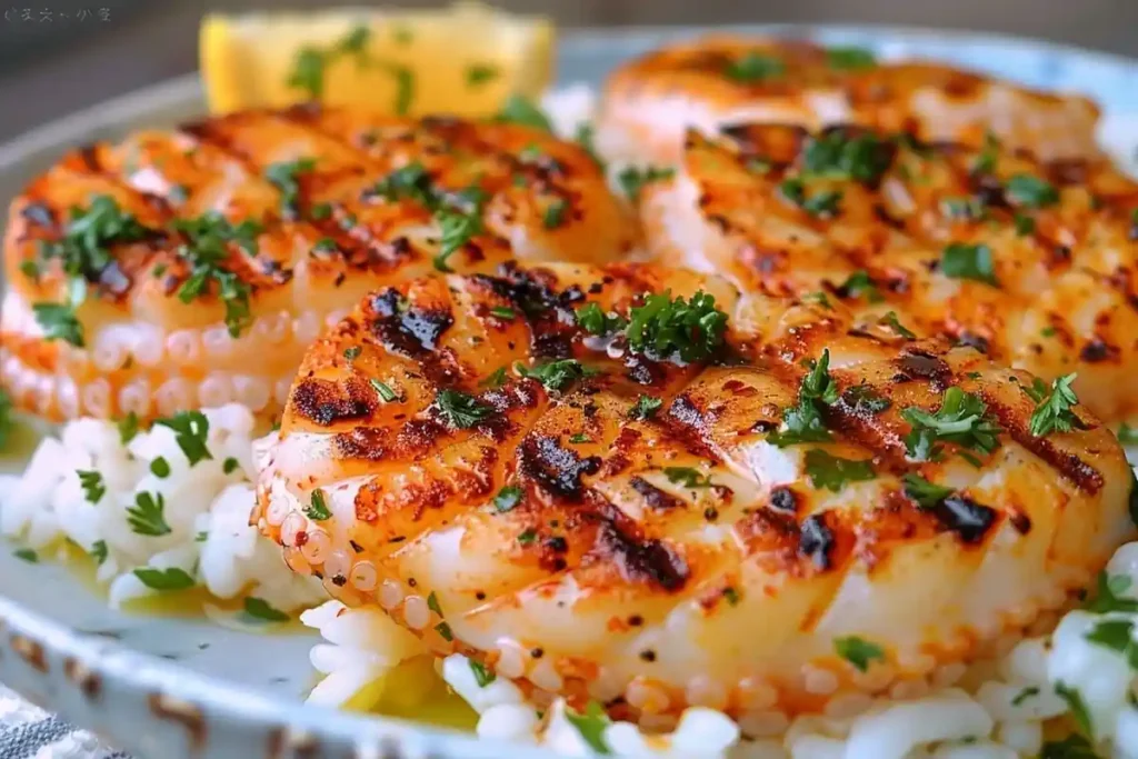 Preparing Raw Calamari Steak for Cooking