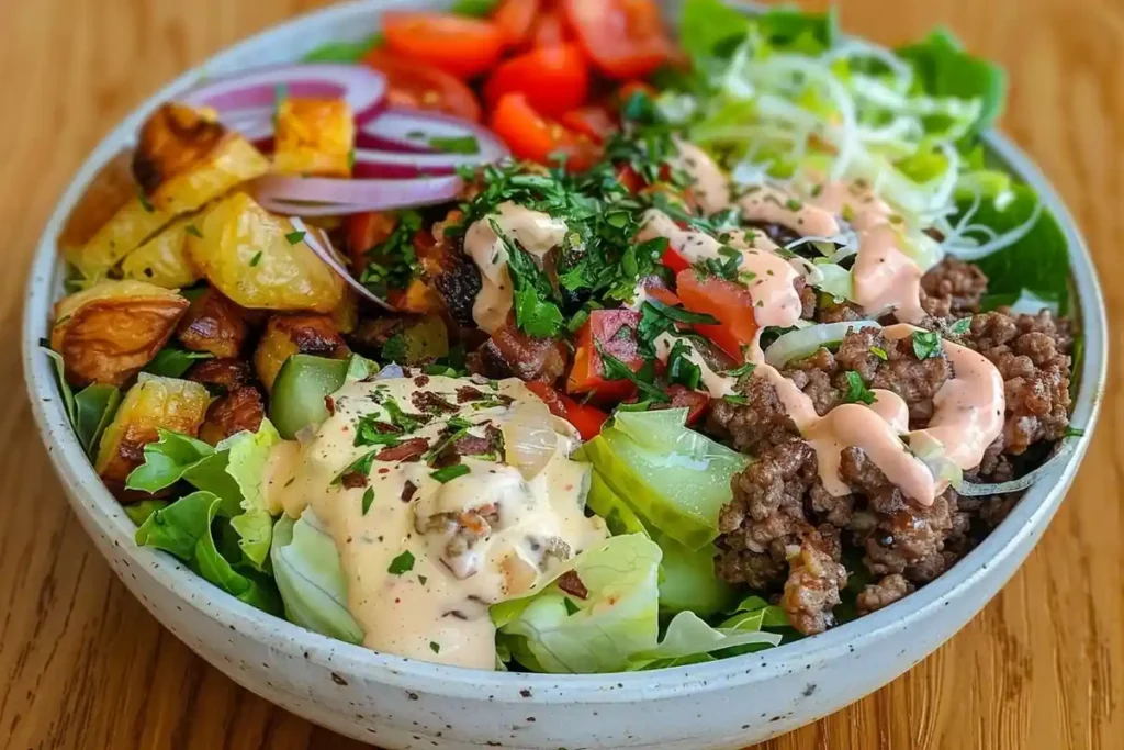 delicious Burger Bowl Recipe